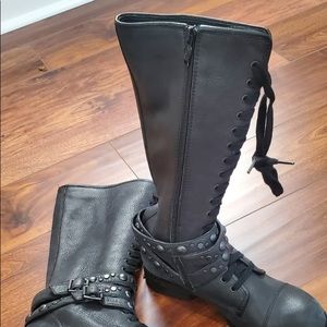 ASH Black Boots with side zipper